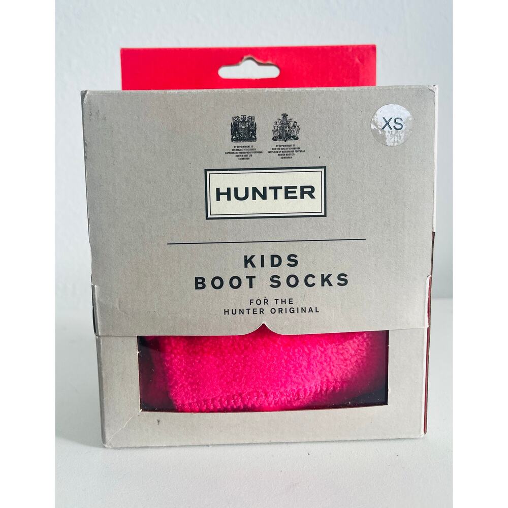 Hunter Pink Boot Socks children’s size 5-7